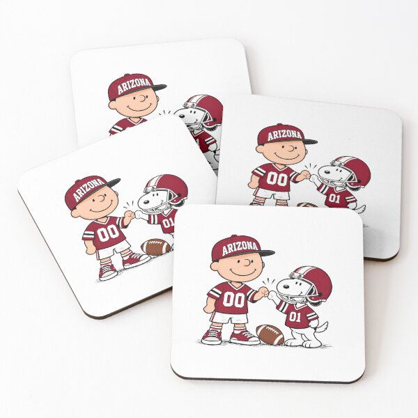 Item preview, Charlie Brown Snoopy Arizona Football Fist Bump designed and sold by OrbitartInk.