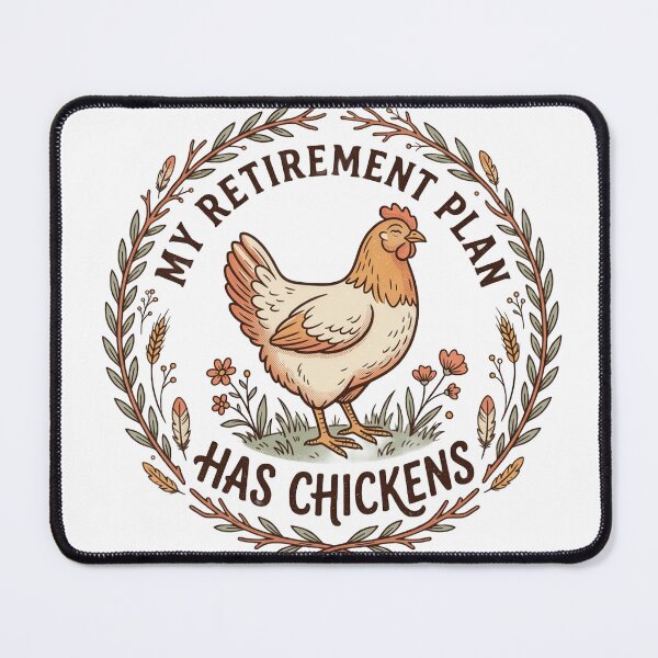 Item preview, My Retirement Plan Has Chickens Funny Sticker designed and sold by TheWildLanding.