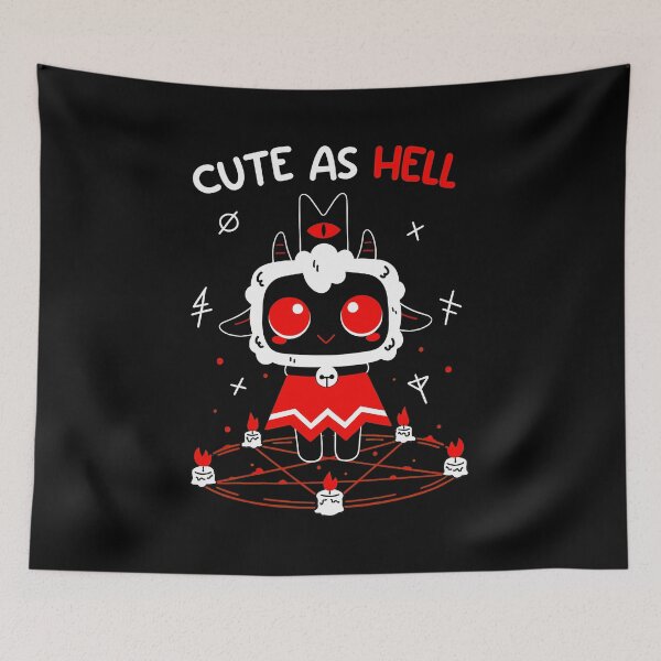 Item preview, Cute Hellish Lamb Occult Graphic Tee designed and sold by p3bi3sK8Dc.