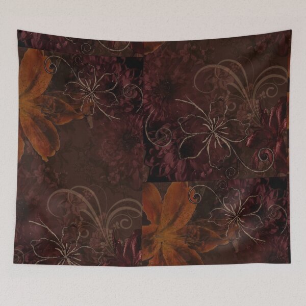 Item preview, Frutiger Metro Y2K Dark Romance Floral - Trendy Gothic Tiger Lily Graphic designed and sold by BrontesWhimsyStore.