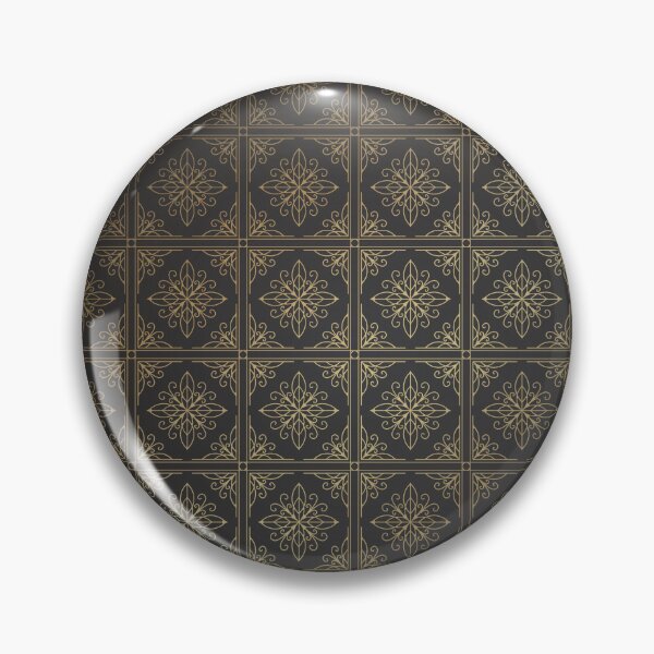 Item preview, Golden Art Deco Tile Pattern designed and sold by Ceylune.