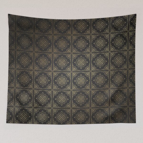 Item preview, Golden Art Deco Tile Pattern designed and sold by Ceylune.