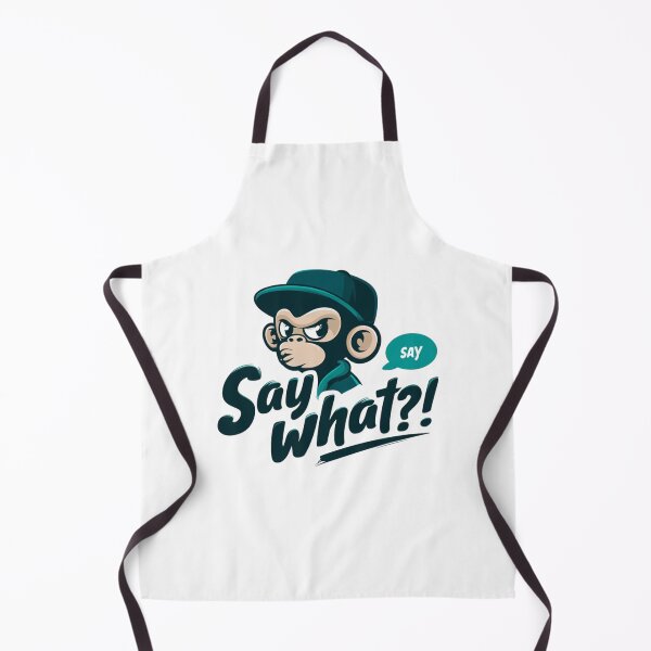 Item preview, Street Style Monkey Illustration With Attitude and 'Say What' Typography for Urban Graphics designed and sold by KanDa-Shop.