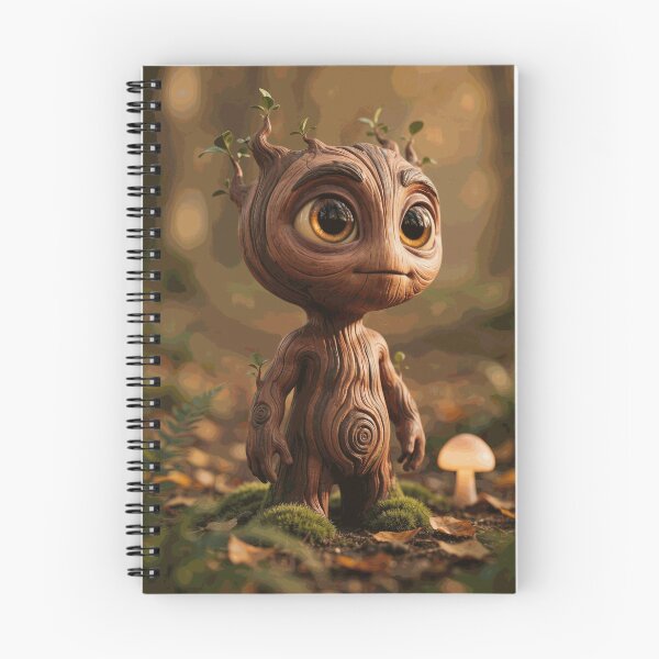Item preview, Cute Wooden Forest Sprite with Big Golden Eyes designed and sold by ThayerWinslow.