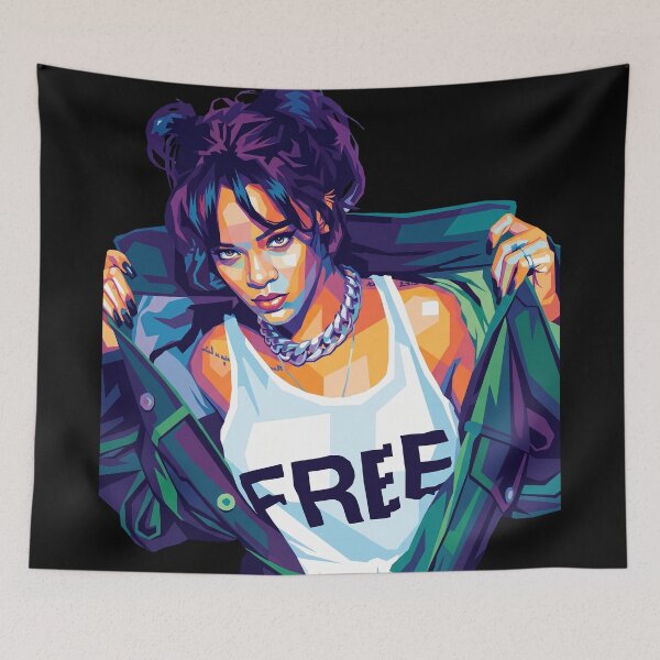 Artikelvorschau, Rihanna Pop Art entworfen und verkauft von SiksisArt.