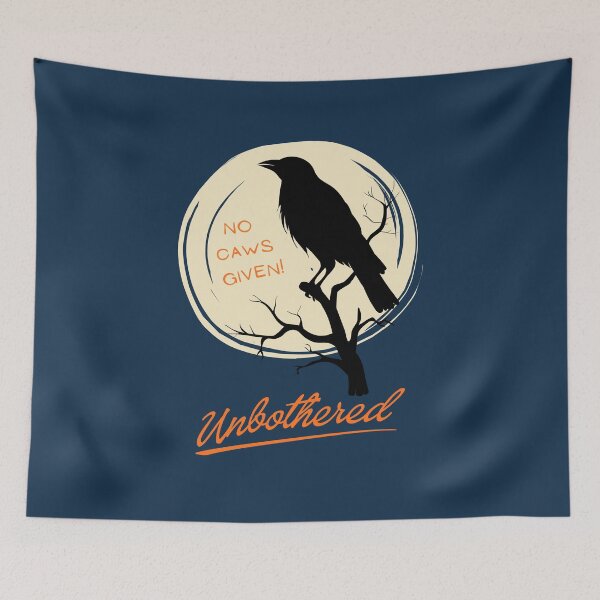 Item preview, Unbothered Moonlight Crow designed and sold by threadsjam.
