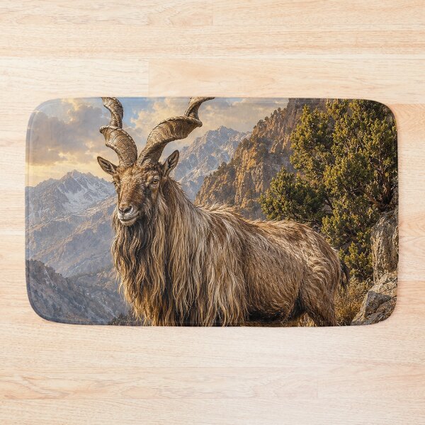Item preview, Majestic Markhor in the Mountain Wilderness designed and sold by Pixel Junkies Studio.