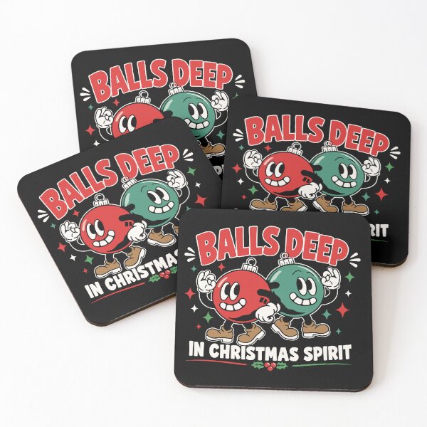 Item preview, Balls Deep in Christmas Spirit Funny Adult Christmas Humor designed and sold by mraihan.