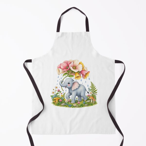Item preview, Elephant Flower Umbrella Cute Baby Elephant designed and sold by MrDev.