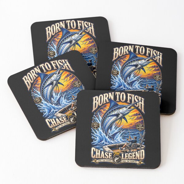 Item preview, Born to Fish Chase the Legend – Marlin Sport Fishing Deep Sea Vintage Design designed and sold by digowosante.