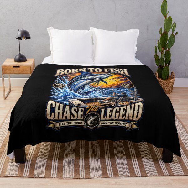 Item preview, Born to Fish Chase the Legend – Marlin Sport Fishing Deep Sea Vintage Design designed and sold by digowosante.