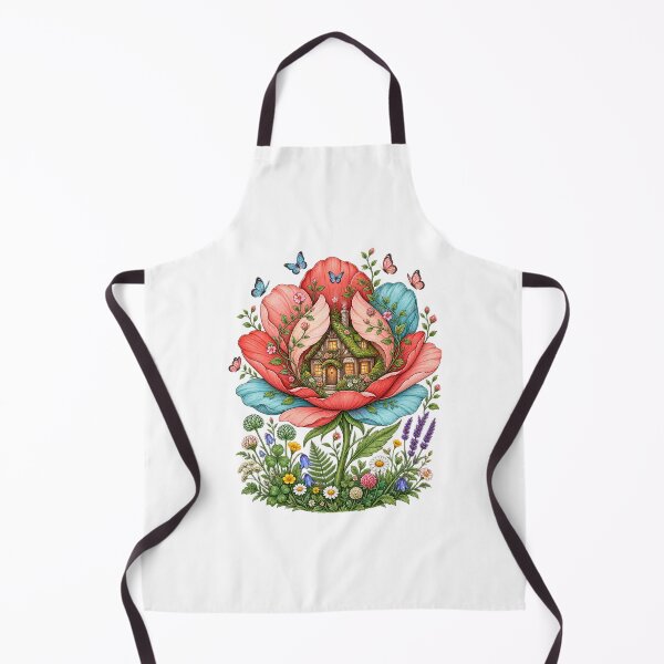 Item preview, Flower Cottage Fairy Garden Cottagecore designed and sold by MrDev.