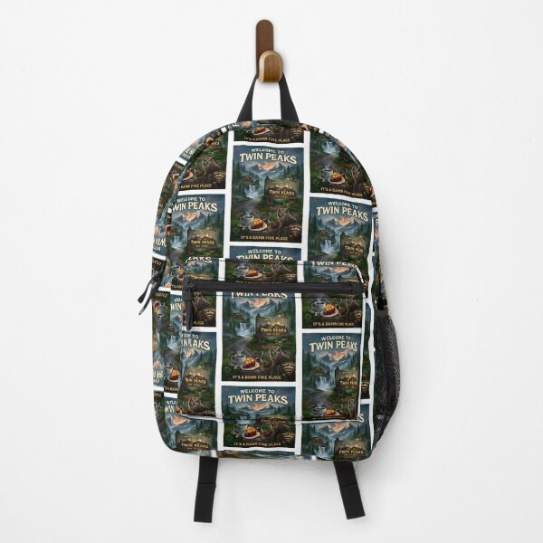 Item preview, Damn Good Coffee And Cherry Pie Retro Mystery Mountain Town Art - Classic 90S Surreal Detective Aesthetic | Limited Edition designed and sold by lastochka-art.