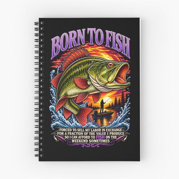 Item preview, Born to Fish Bass Fishing Sunset – Weekend Angler Vintage Fishing Design designed and sold by digowosante.
