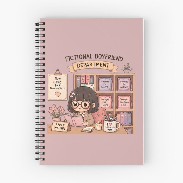 Item preview, Fictional Boyfriend Department – Funny Book Lover Art designed and sold by KWW SHOP.