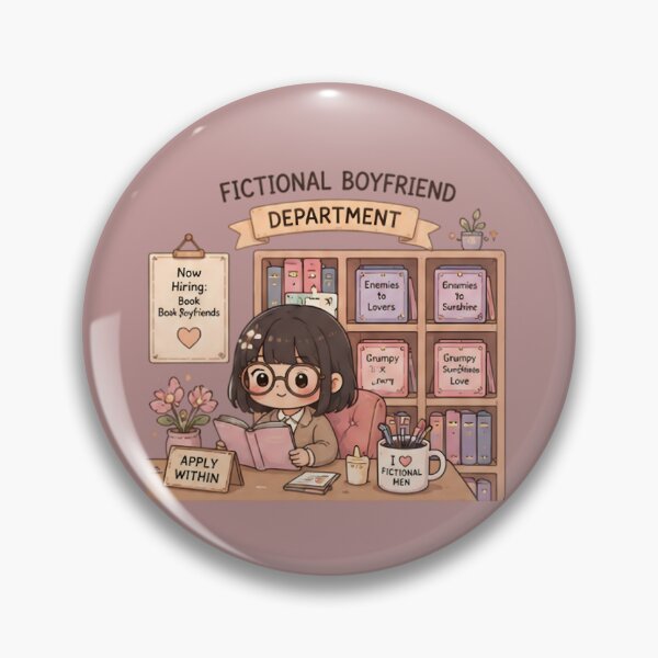 Item preview, Fictional Boyfriend Department – Funny Book Lover Art designed and sold by KWW SHOP.