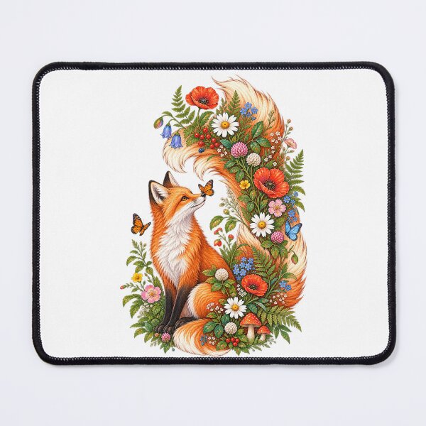 Item preview, Fox Flower Floral Fox Nature Art designed and sold by MrDev.