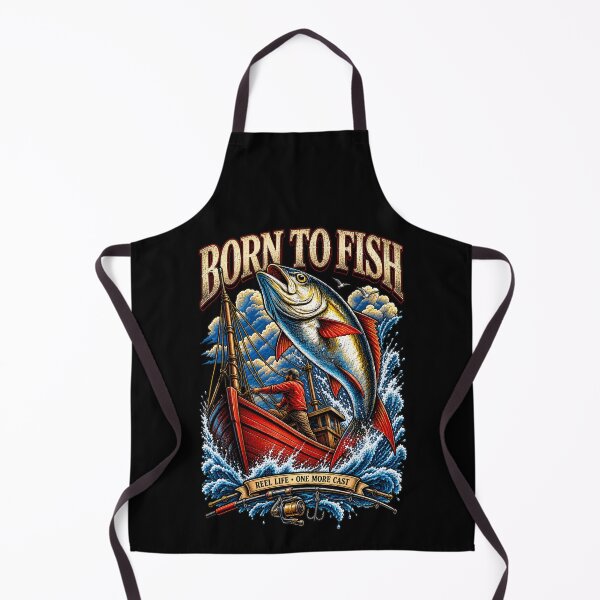 Item preview, Born to Fish Reel Life Vintage Fishing Boat Angler designed and sold by digowosante.