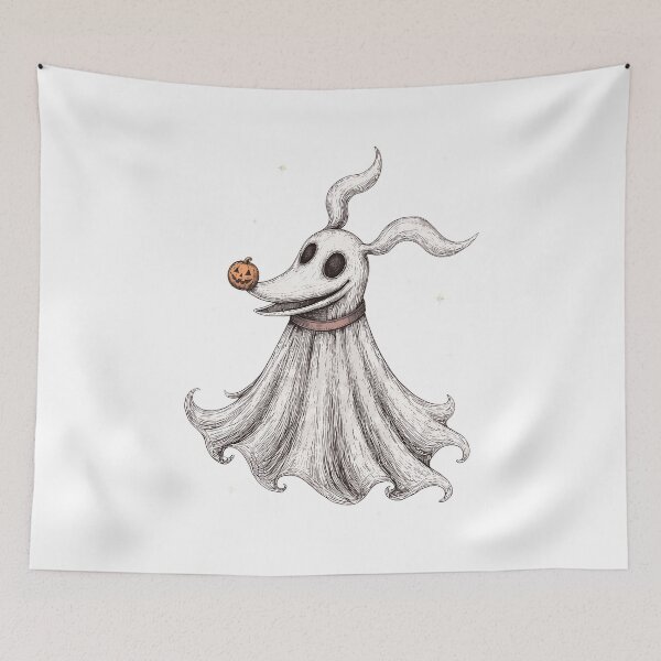 Item preview, Spooky Ghost Dog Halloween Pumpkin  designed and sold by TarwaterUri.