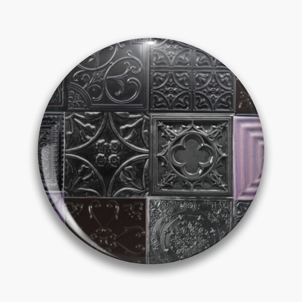 Artikelvorschau, Whimsigoth Lila Patchwork-Fliesen – Dunkles ästhetisches gotisches Muster (Grafik) entworfen und verkauft von BrontesWhimsyStore.