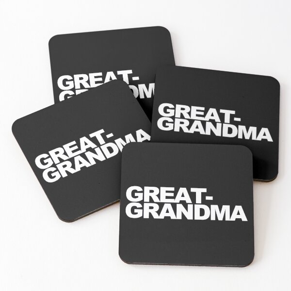 Item preview, GREAT-GRANDMA — White Minimal Bold Type Statement designed and sold by WORDPAUSE.