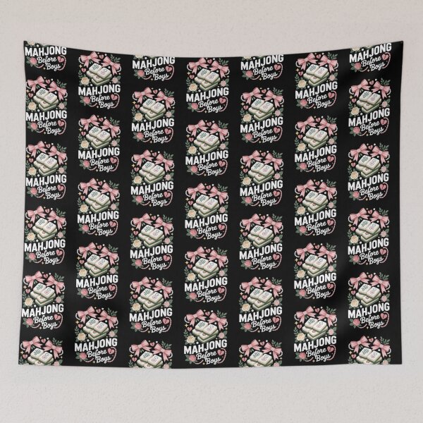 Item preview, Mahjong Before Boys - Funny Mahjong Quote designed and sold by HappyDelights.