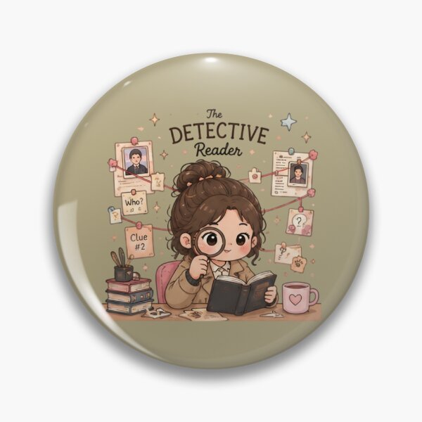 Item preview, The Detective Reader – Mystery Book Lover Design designed and sold by KWW SHOP.
