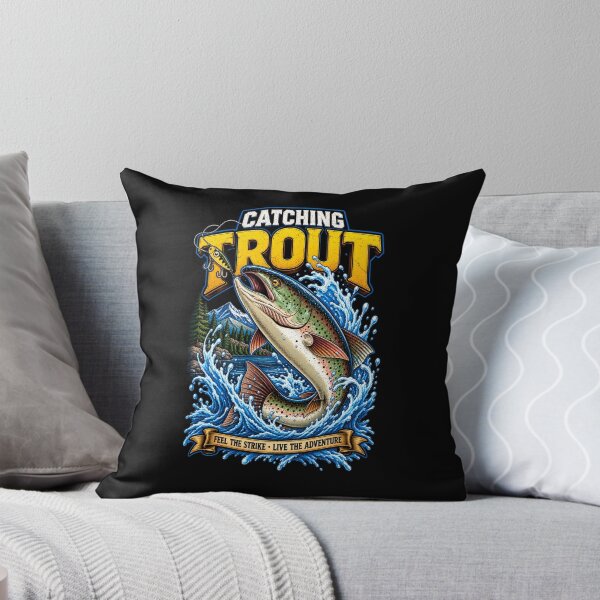 Item preview, Catching Trout Vintage Fishing Adventure Angler Design designed and sold by digowosante.