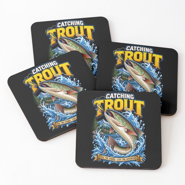 Item preview, Catching Trout Vintage Fishing Adventure Angler Design designed and sold by digowosante.
