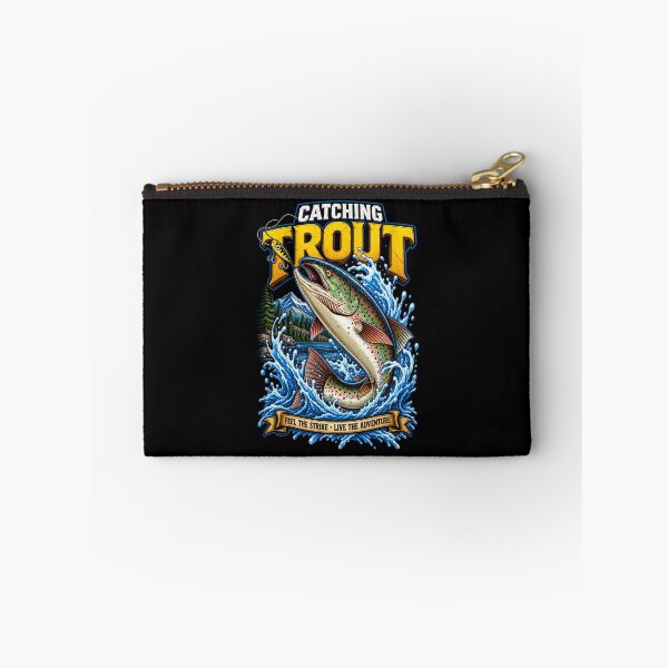 Item preview, Catching Trout Vintage Fishing Adventure Angler Design designed and sold by digowosante.