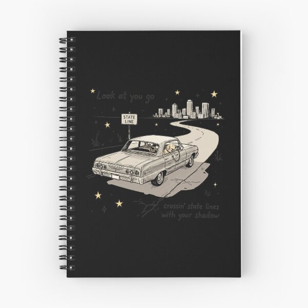 Item preview, Dog Road Trip Vintage Car State Line Retro Art designed and sold by eRigoni19.