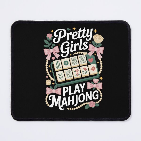 Item preview, Pretty Girls Play Mahjong designed and sold by HappyDelights.