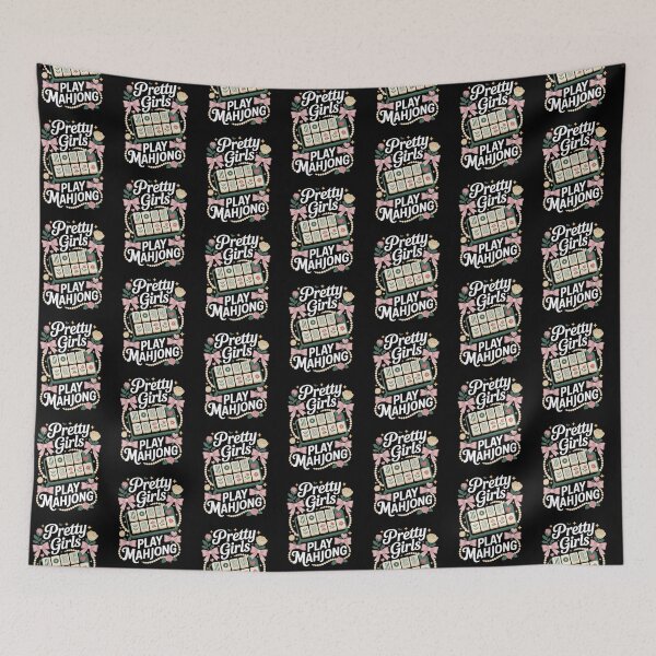 Item preview, Pretty Girls Play Mahjong designed and sold by HappyDelights.
