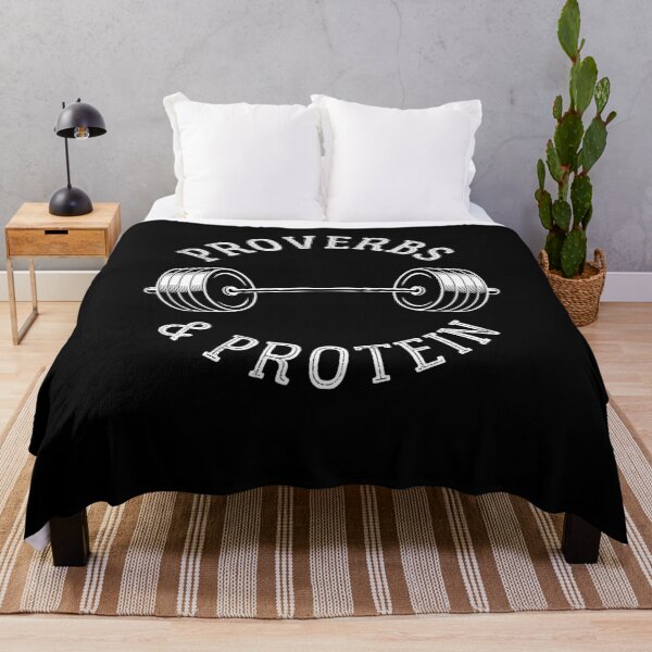 Item preview, Proverbs and Protein Funny Christian Gym designed and sold by charoen-design.