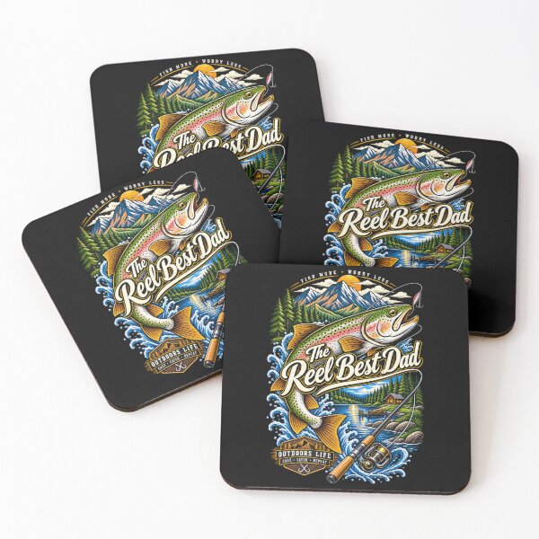 Item preview, The Reel Best Dad Trout Fishing Vintage Angler designed and sold by digowosante.