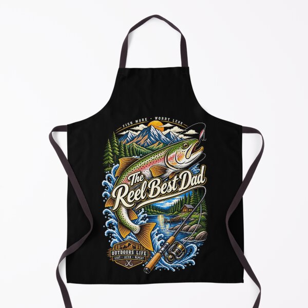 Item preview, The Reel Best Dad Trout Fishing Vintage Angler designed and sold by digowosante.