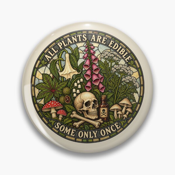 Item preview, All Plants Are Edible for Gothic Plant Lovers designed and sold by POD DYNASTY | Original Print On Demand T-Shirt Graphics.