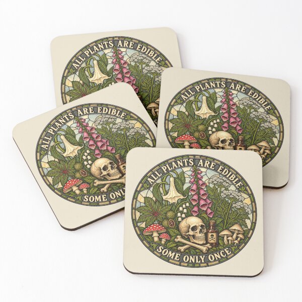 Item preview, All Plants Are Edible for Gothic Plant Lovers designed and sold by POD DYNASTY | Original Print On Demand T-Shirt Graphics.
