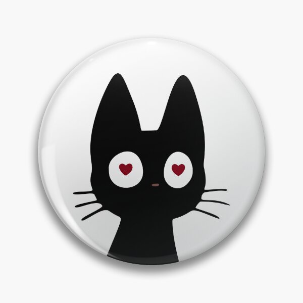 Artikelvorschau, Black Cat JiJi - Herzaugen entworfen und verkauft von randkcreativeco.