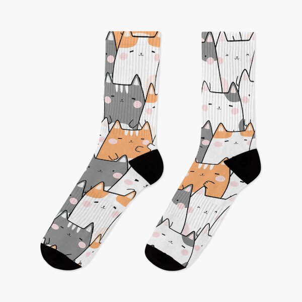 Item preview, Kawaii Cat Pastel Pattern designed and sold by Ceylune.