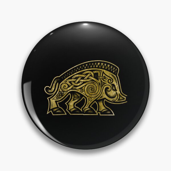 Item preview, Celtic Knotwork Golden Boar designed and sold by De-Vivianne.