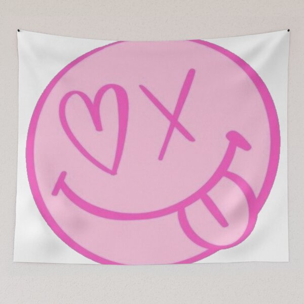 Item preview, Pink Smiley Y2K - Sassy Happy Face with Heart designed and sold by conamor-bymel.