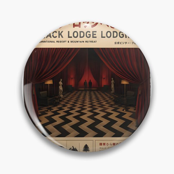 Item preview, Vintage Japanese Mysterious Red Lodge Travel Poster Art | Limited Edition designed and sold by lastochka-art.