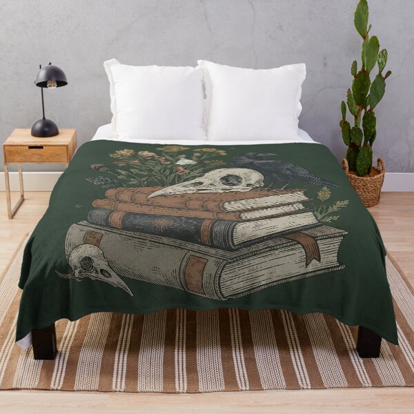 Item preview, "Ammeluk Raven & Skull Dark Academia Pattern" designed and sold by Ammeluk.