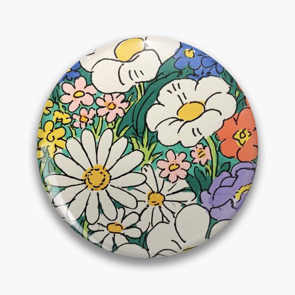 Item preview, Colorful Doodle Flower Field Kawaii Garden Aesthetic Art designed and sold by PharaonicArtist.