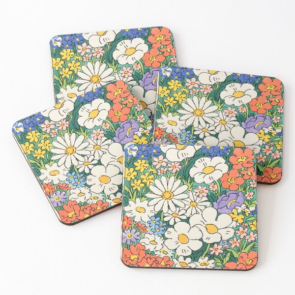 Item preview, Colorful Doodle Flower Field Kawaii Garden Aesthetic Art designed and sold by PharaonicArtist.