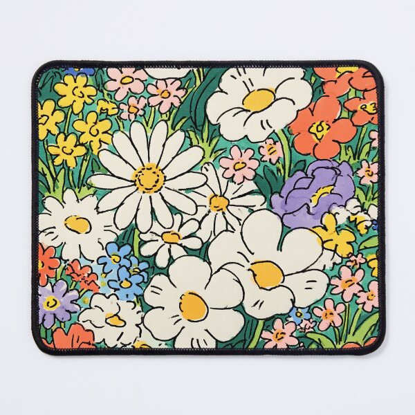 Item preview, Colorful Doodle Flower Field Kawaii Garden Aesthetic Art designed and sold by PharaonicArtist.