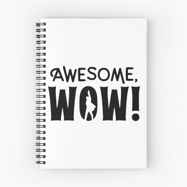 Item preview, Awesome Wow Silhouette Quote designed and sold by GrausQuinn.