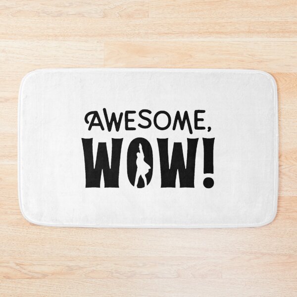 Item preview, Awesome Wow Silhouette Quote designed and sold by GrausQuinn.