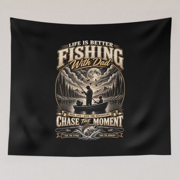 Item preview, Life Is Better Fishing With Dad – Father & Son Fishing Adventure designed and sold by digowosante.